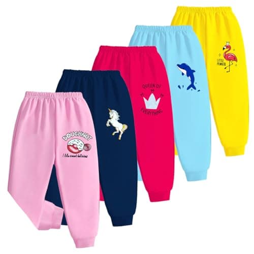 Kuchipoo Regular Fit Baby Girls Pyjamas - Pack of 5 (Multicolor, 18-24 Months, PAJ-165)