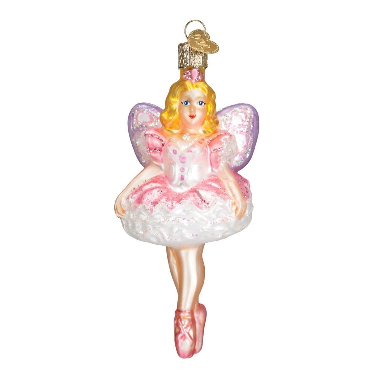 Old World Christmas Sugar Plum Fairy Glass Blown Ornament for Christmas Tree