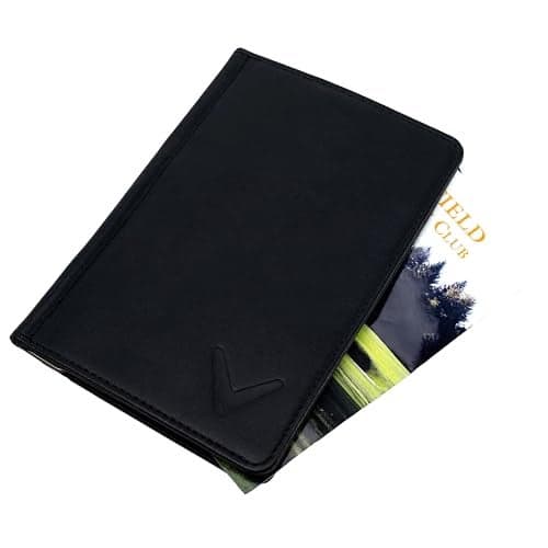 Callaway Golf Leather BiFold Scorecard Holder Black
