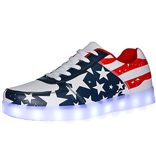 SANYES USB Charging Light Up Shoes Sports LED Shoes Dancing Sneakers SYDB551Star39