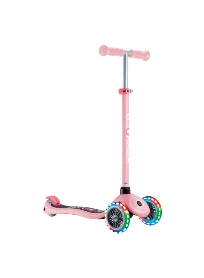 Globber Primo Lights Scooter - Pastel Pink