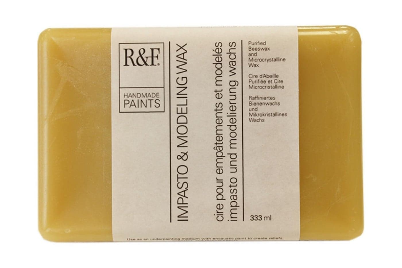 R F Handmade Paints Impasto Modeling Wax 333 ml Cake