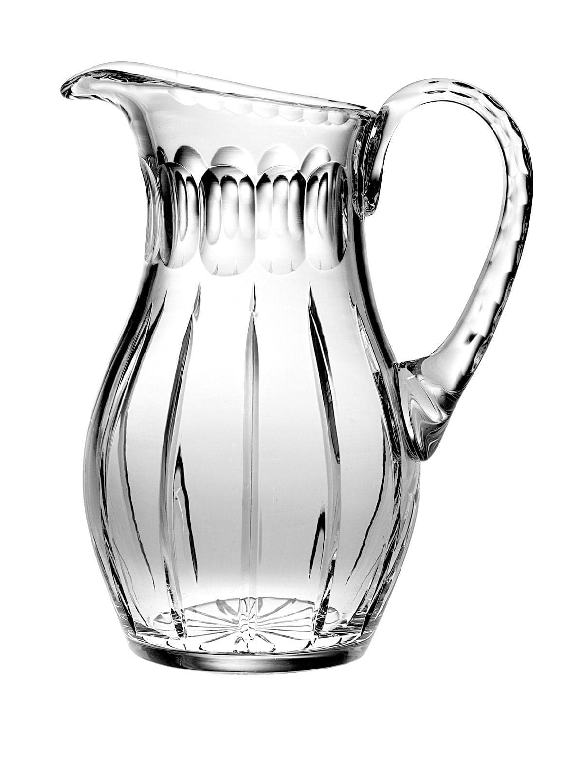 Barski - Hand Cut - Mouth Blown - Crystal Pitcher - 52oz. - 10.25" height - Made in Europe