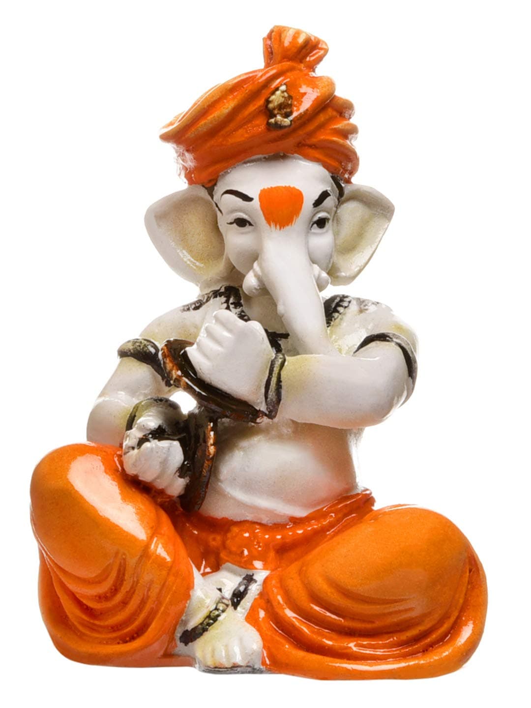 Aadaa Musical Ganesha Polyresin Figurine 125x58 cm Multicolor