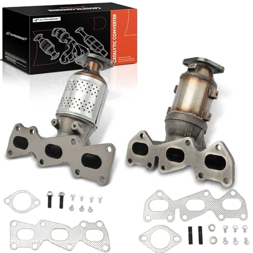 A-Premium Front 2-PC Exhaust Manifold Catalytic Converter Kit Direct-Fit Compatible with Hyundai Sonata 2006-2007, Azera 2006-2010, Entourage 2007-2008 & Kia Sedona, Amanti, 3.3L 3.8L, EPA Compliant