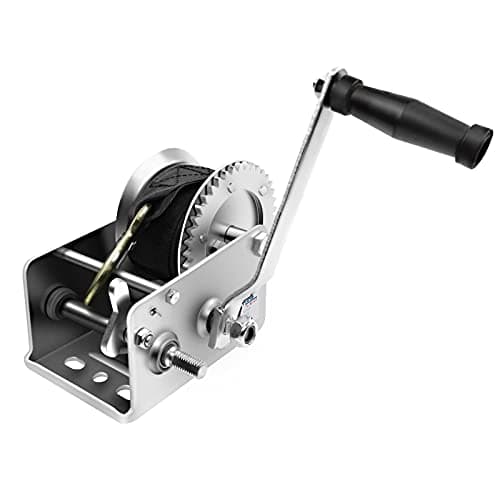 PROFLine 2500lbs Hand Winch Heavy Duty Boat Trailer Winch Two-Way Ratchet Gear Manual Winch Hand Crank Crane Weight Pulling for ATV Truck Towing Rope Winch