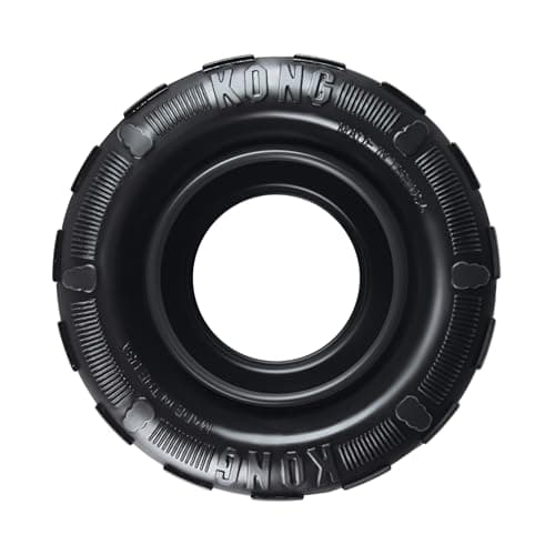 KONG Extreme Tires KONGs Most Durable Natural Rubber Chew Fetch Toy Treat Dispenser Dog Tire Toy Pet Supplies for Outdoor Indoor Play For Small Dogs