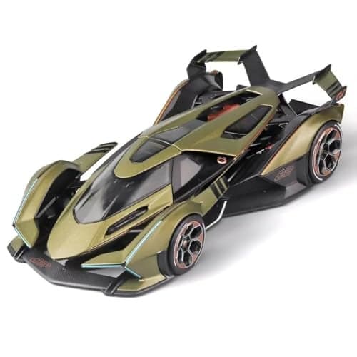 DARVICE 1:22 Scale Lambo V12 GT Diecast Metal Car Toy for Kids Model Collection Cars with Light Sound Pull Back Openable Door