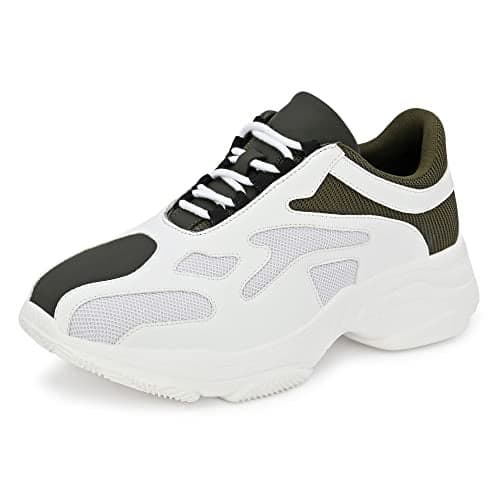 Cruiser Chunky Sneaker for Men | Bold & Trendy Design | Lightweight & Comfortable with Cushioned Insole | Perfect for Streetwear & Casual Outfits_White_7 UK