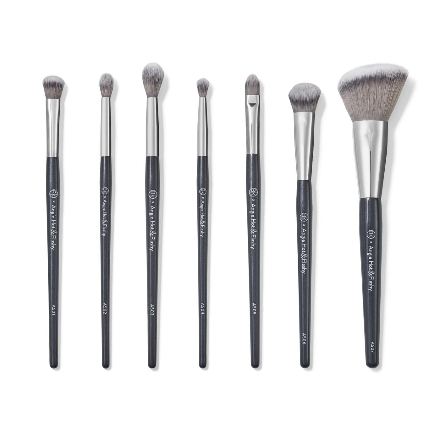 BK BEAUTY BRUSHES ANGIE HOT FLASHY Brush Set 7PC Viral UnderEye Concealer Eye Shadow Bronzer Blush Highlighter Makeup Brushes