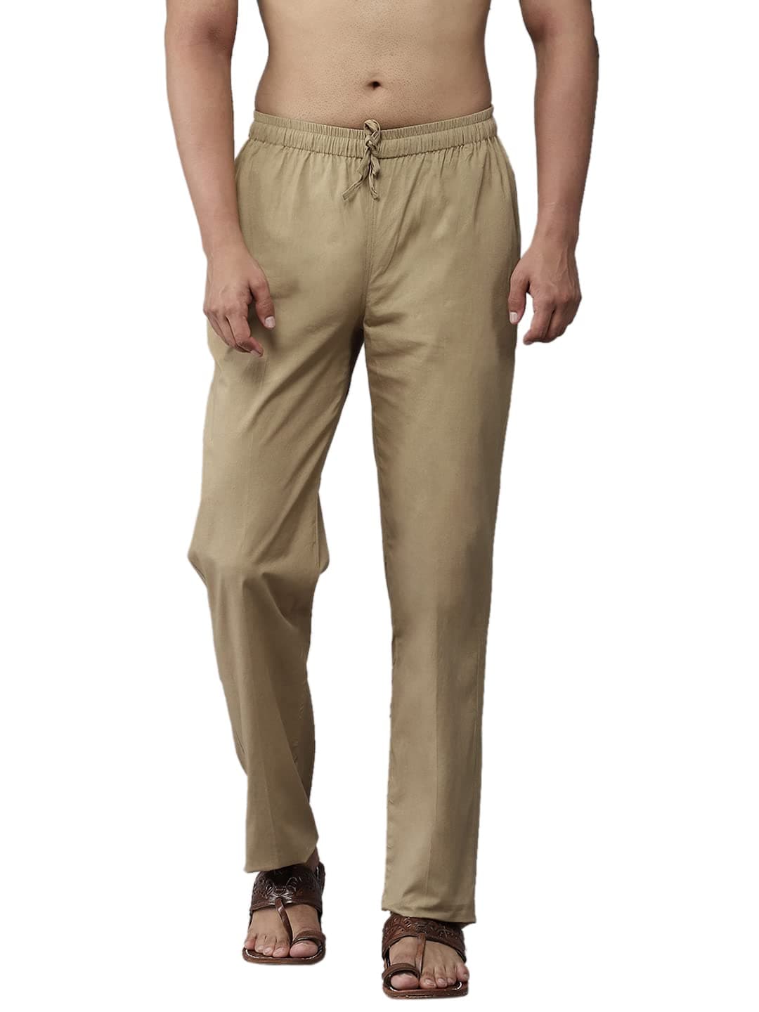 See Designs Men's Regular Pyjama (SDPJ108_Khaki_2XL)
