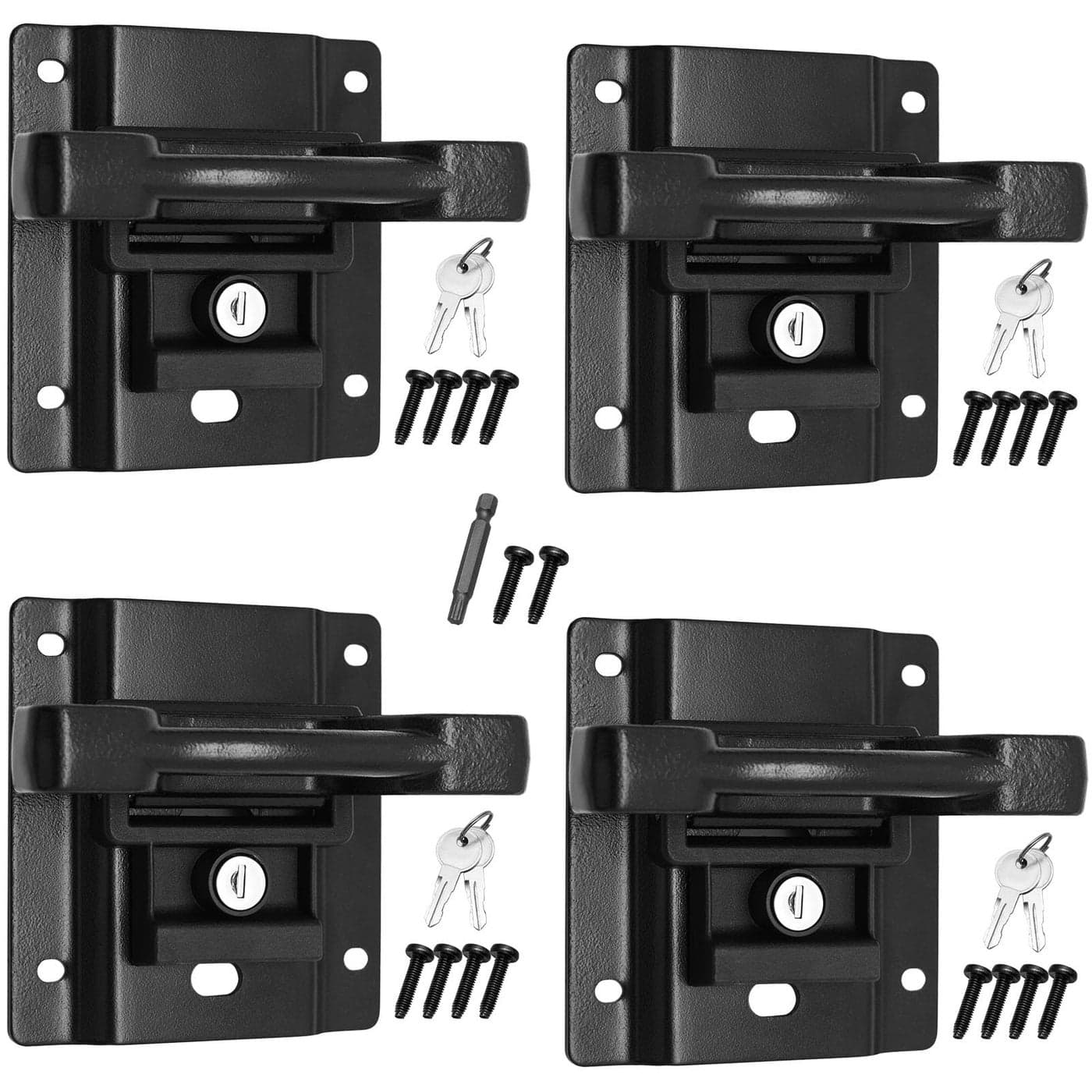 X4XZ Tie Down Anchors Cleats Bed with Tie Down Plates Brackets for 20152023 Ford F150 F250 F350 OE FL3Z99000A64B FL3Z9928408AB