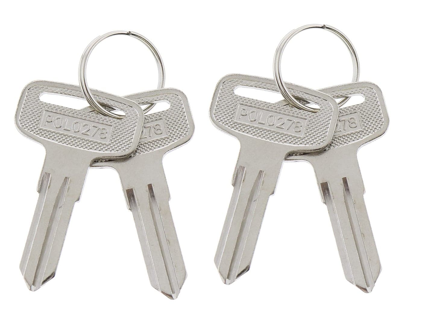 JEENDA 4PCS ATV Blank Key 4010278 Compatible with Polaris 20216768 Series Magnum 325330500 Outlaw 450500525 Scrambler 400500 Sportsman 400500600 Trail Blazer Boss Xpedition Xplorer