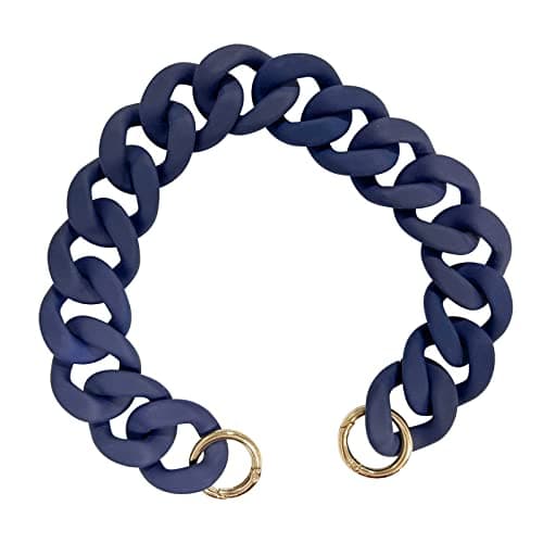 1Pcs 41cm Resin Purse Bag HandlesHandbag Acrylic Chain ReplacementBag Decoration ChainNavy Blue