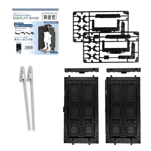 Plastic Model Display Items Set Side Walls 2 Alligator Clips 2