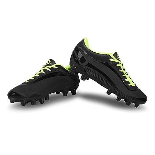 Nivia AIRSTRIKE Football Shoes for Kids. (Black) UK-02