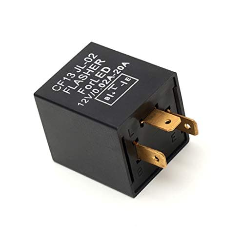 3 Pin Turn Signal Flasher Relay, Fits LED Electronic Turn Signal & Hazard Warning, Perfect 12V Replacement
