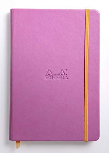 Rhodia Rhodiarama Webnotebook - Lined 96 sheets - 5 1/2 x 8 1/4 - Lilac Cover (118751C)