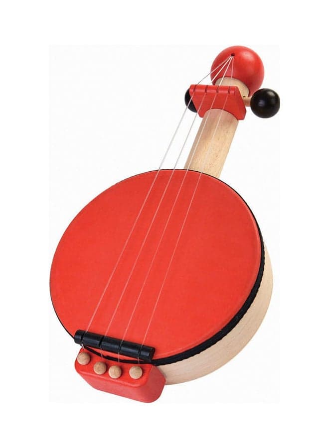 Wooden Banjo 6.4 x 8.61 x 2cm