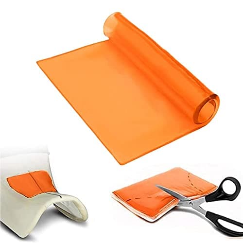 LisylineAuto Motorcycle Seat Gel Pad Driver/Passenger Seat Cushion Shock Absorption Mat Reduce Fatigue Comfortable Soft Pad DIY Seat Pad Cooling Cushion Motorcycle Seat Foam Orange (25 x 25 x 1cm)