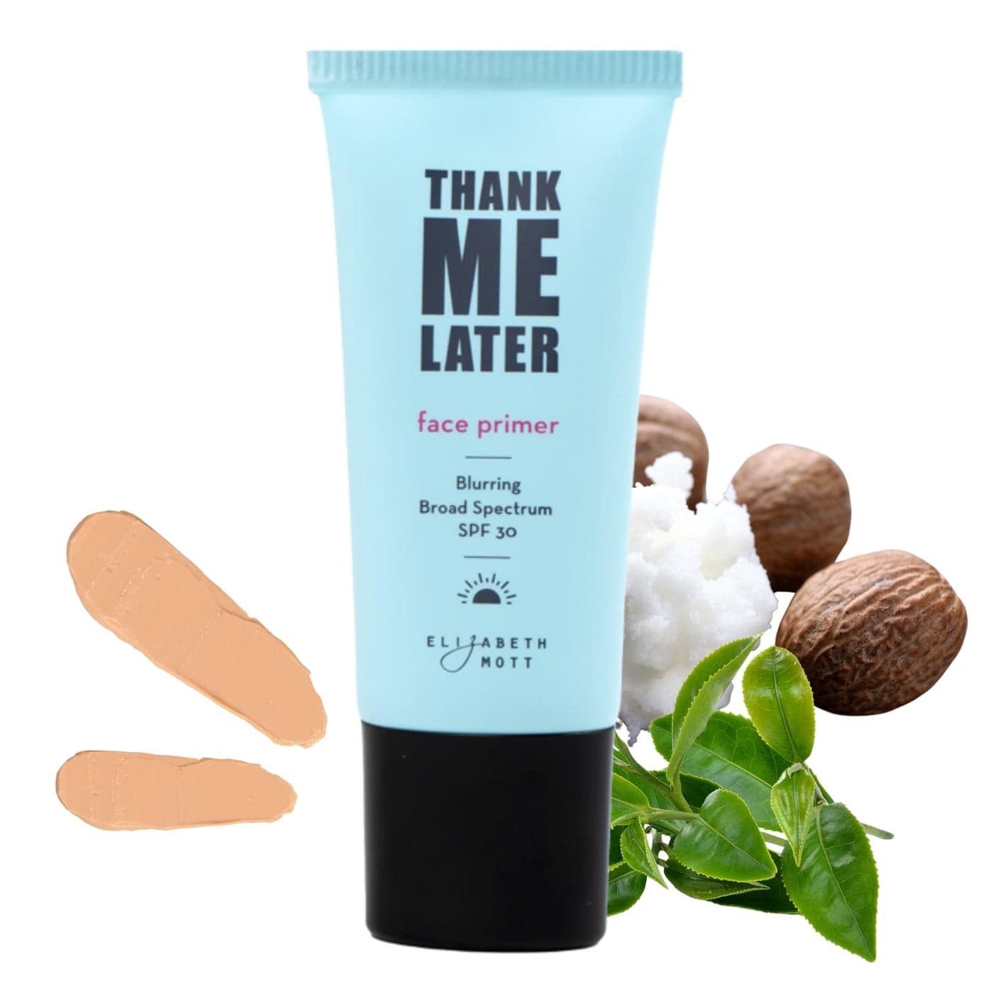 Elizabeth Mott Thank Me Later Blurring Face Primer SPF 30 Lightweight Hydrating Makeup Primer Smooths Fine Lines Wrinkles for a SoftFocus Finish MineralBased CrueltyFree Formula 30g