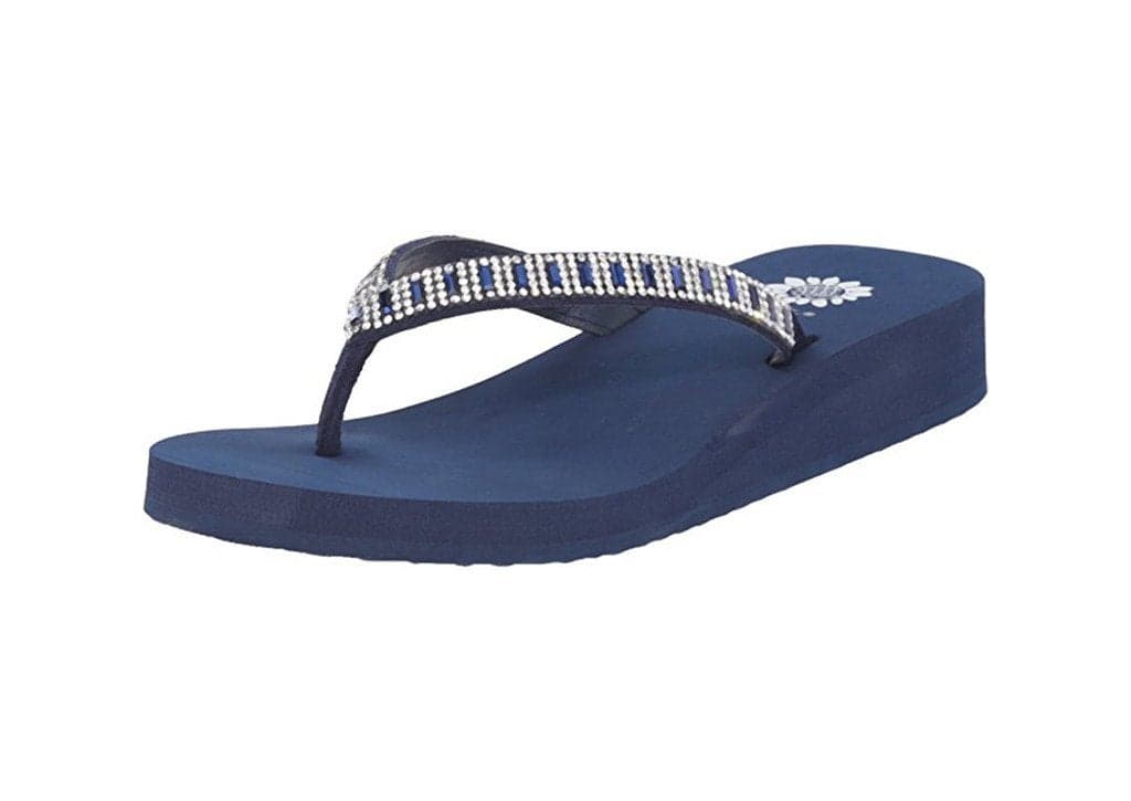 Yellow Box Women's Zemily Sandal, navy, 11 Medium US