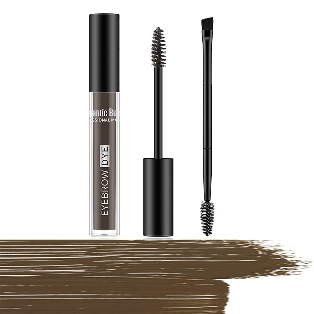 Waterproof Eyebrow Gel for Long Lasting Makeup Semipermanent Eyebrow GelSweat Resistant Full Natural Brow Pen Tinted Makeup BlackBrown