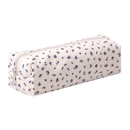OZAOZ Cute Pencil Case Aesthetic Student Pencil Pouch Coin Pen Pouch Cosmetic Bag Office Stationery Organizer For Kids Teen School (Z-Rose)
