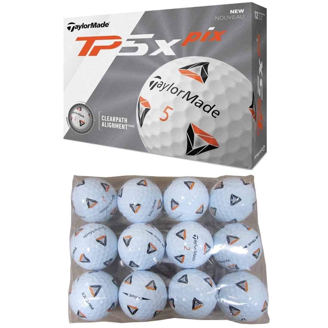 TaylorMade TP5x PIX 20 Practice Bagged Golf Balls