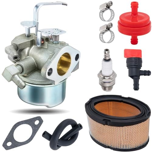 640152 Carburetor for Tecumseh 640152A 640023 640051 640140 640260B HM80 HM90 HM100 8-10 HP Engine Snow Blower Mower 5000w Generator with 33268 Air Filter Spark Plug kit