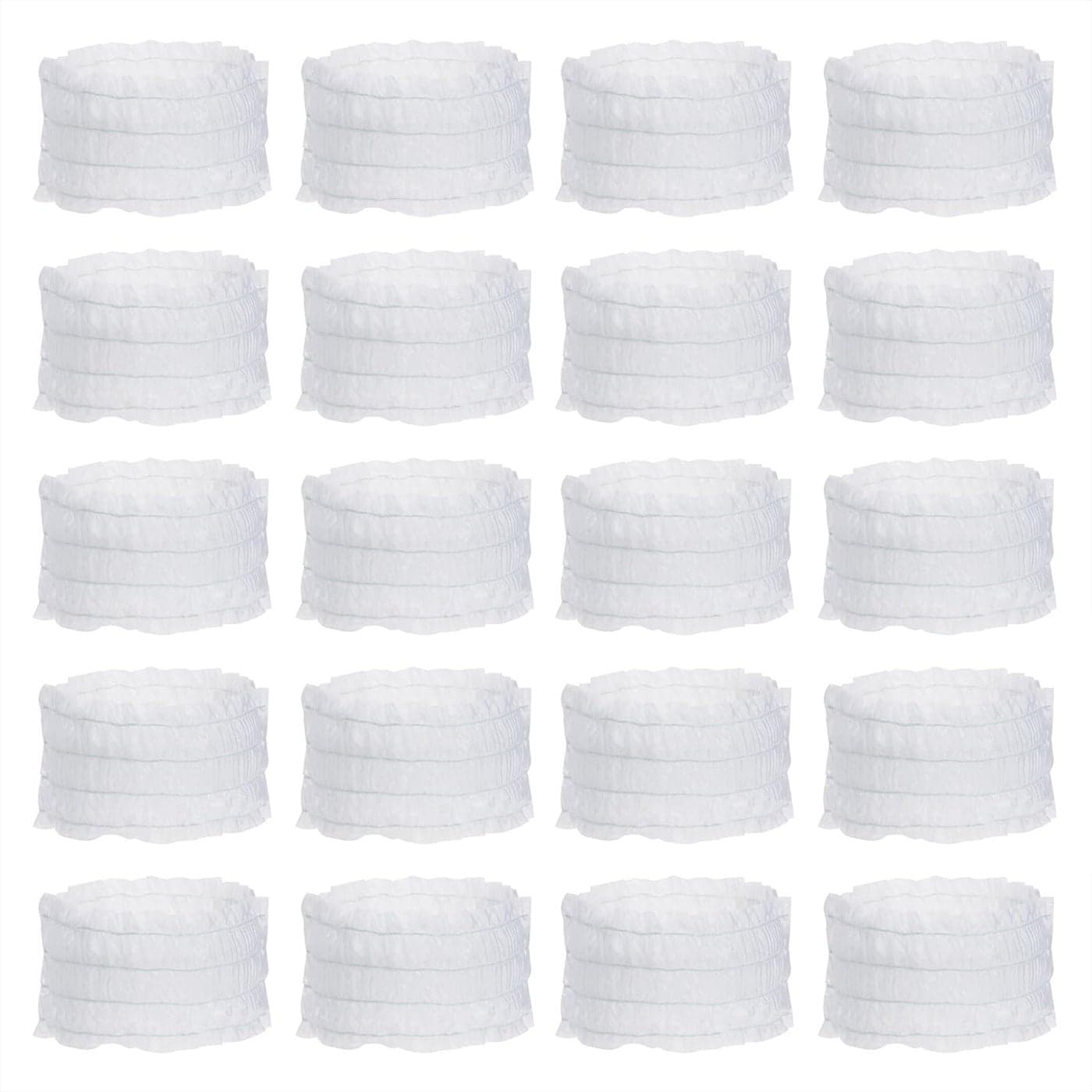 PENTA ANGEL Disposable Spa Headband for Women 20Pcs NonWoven Facial Headbands Stretch Skin Care Hair Band Head Wraps for Girls Makeup Sports Yoga 20