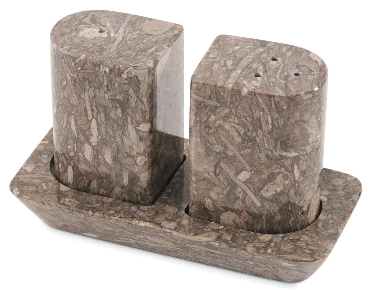 Radicaln Marble Salt and Pepper Shakers 25 Oceanic Handcrafted Stone Saleros Spice Set for Kitchen Table Pink Salt Holder Farmhouse Kitchen Decor Elegant Home Essentials