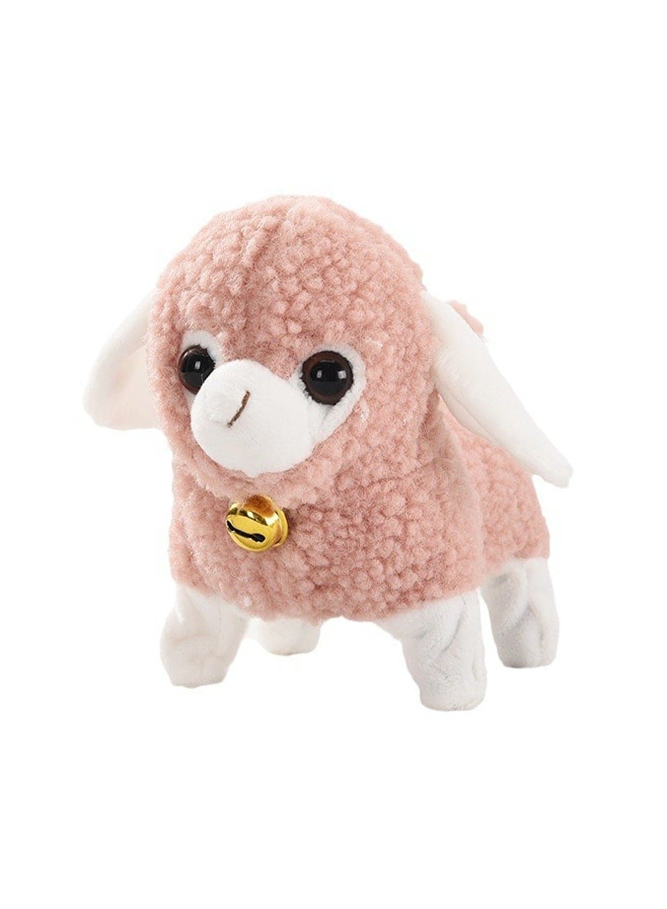 Pink Lamb Electronic Plush Toy Simulates The Sound Of Crying, Can Walk And Wag Its Tail, Plush Interactive Toy Suitable For Children And Babies