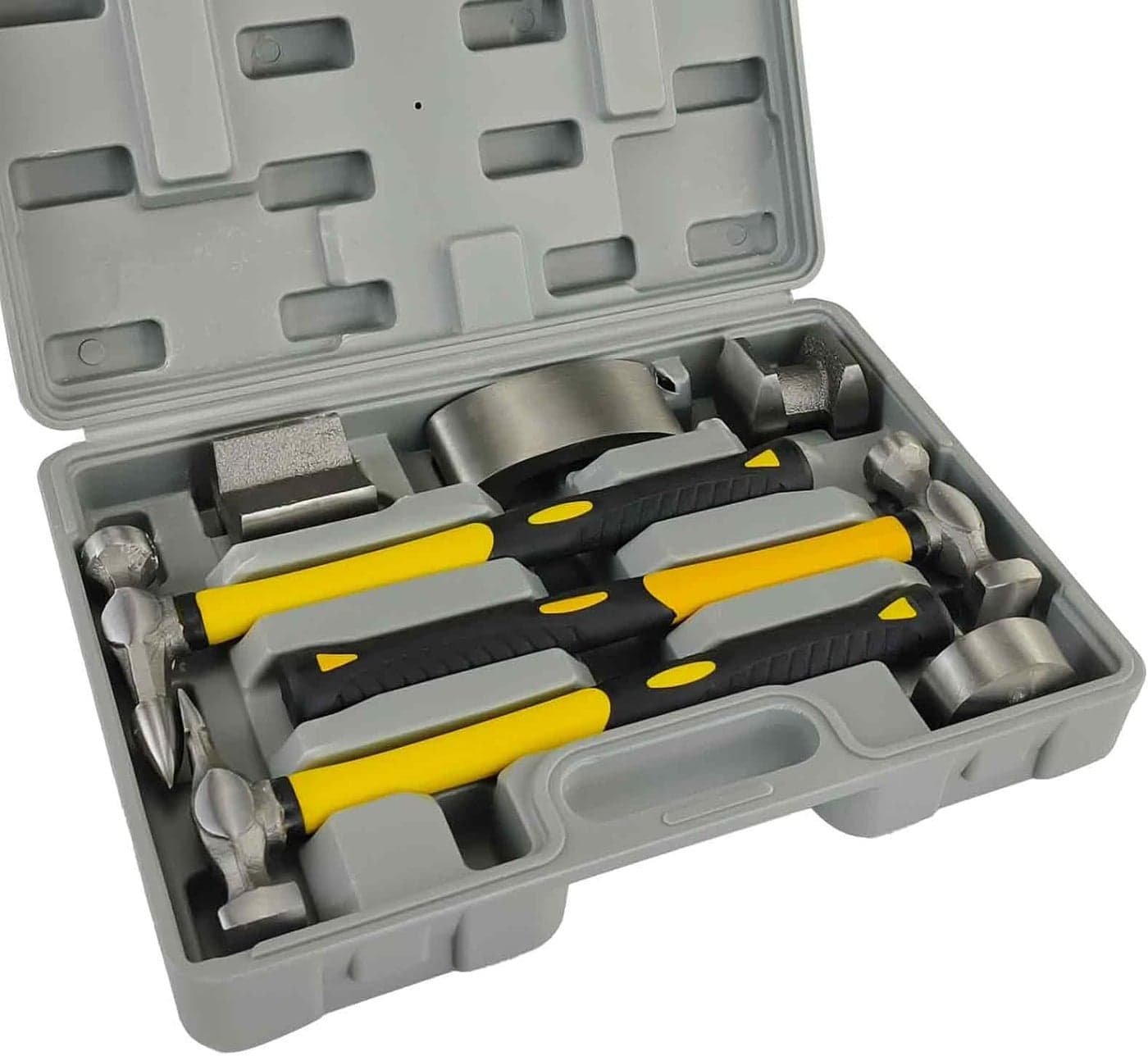 AeKeatDa 7-Piece Auto Body Repair Kit with Hammers and Dollies