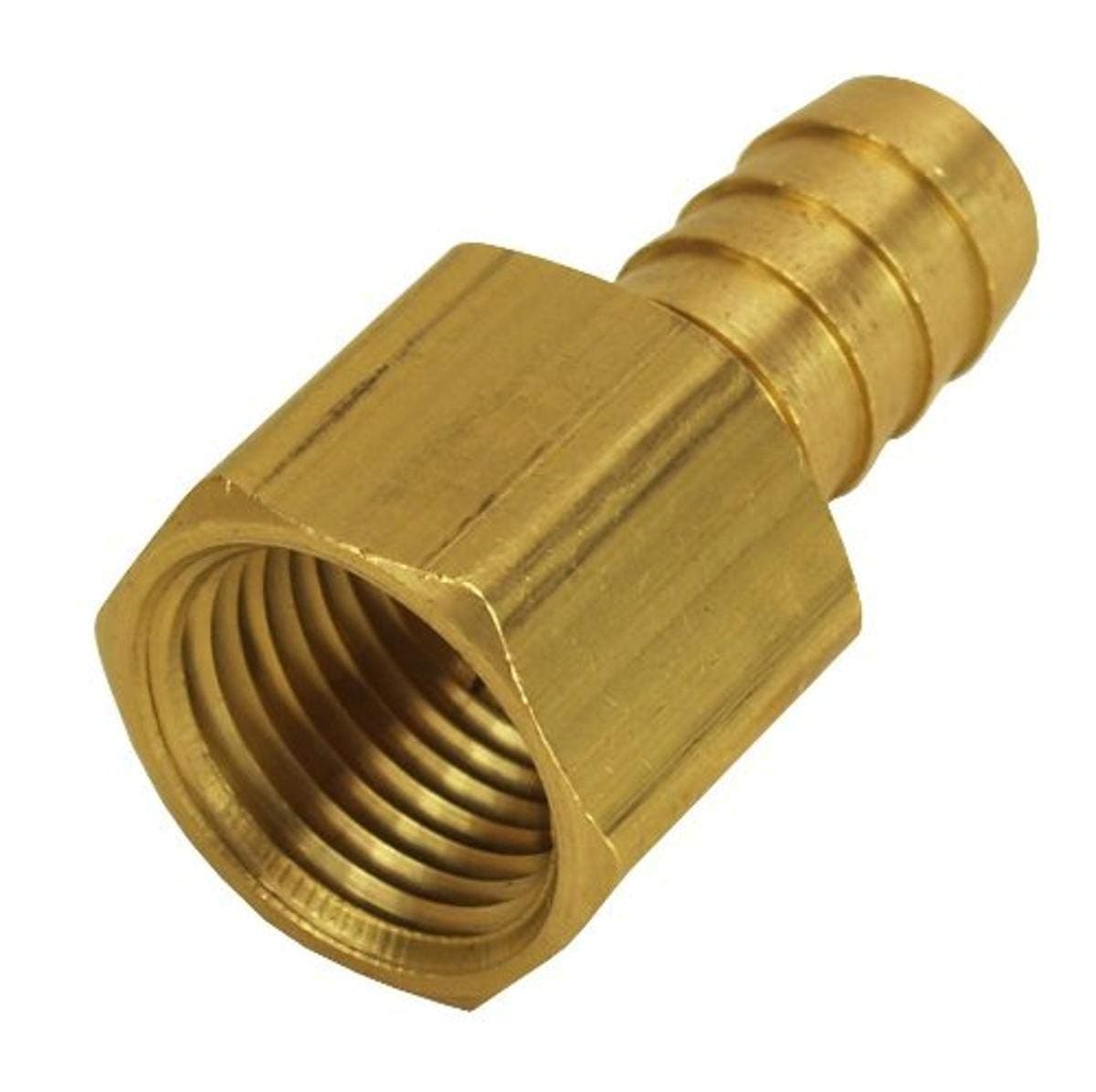 Derale 98106 1/2" NPT Female x 1/2" Straight Hose Barb Fitting