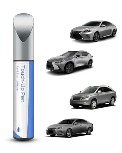 PARTS4EV 1J7 Atomic Silver Metallic Touch Up Paint Compatible with Lexus Exact MatchChips and Nicks Touch Up