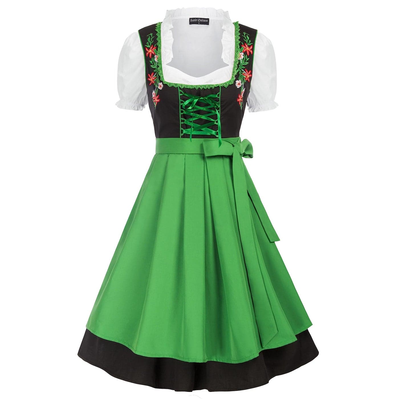 Scarlet Darkness Oktoberfest Outfits October Festival Costume for Women German Dirndl Green M