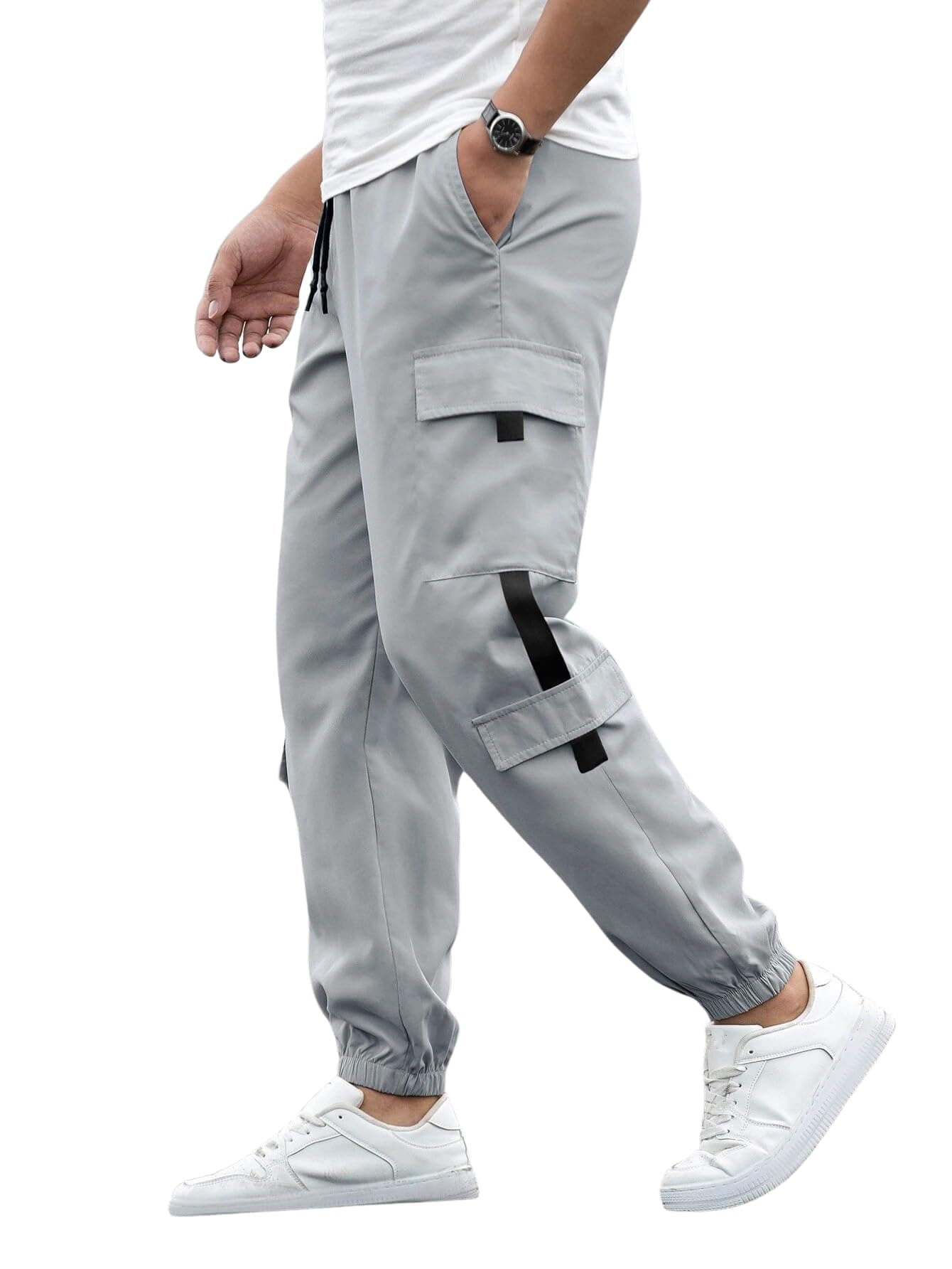 Lymio Men Mid Rise Track Pant || Regular Fit Track Pant (TP-06-Grey-S)