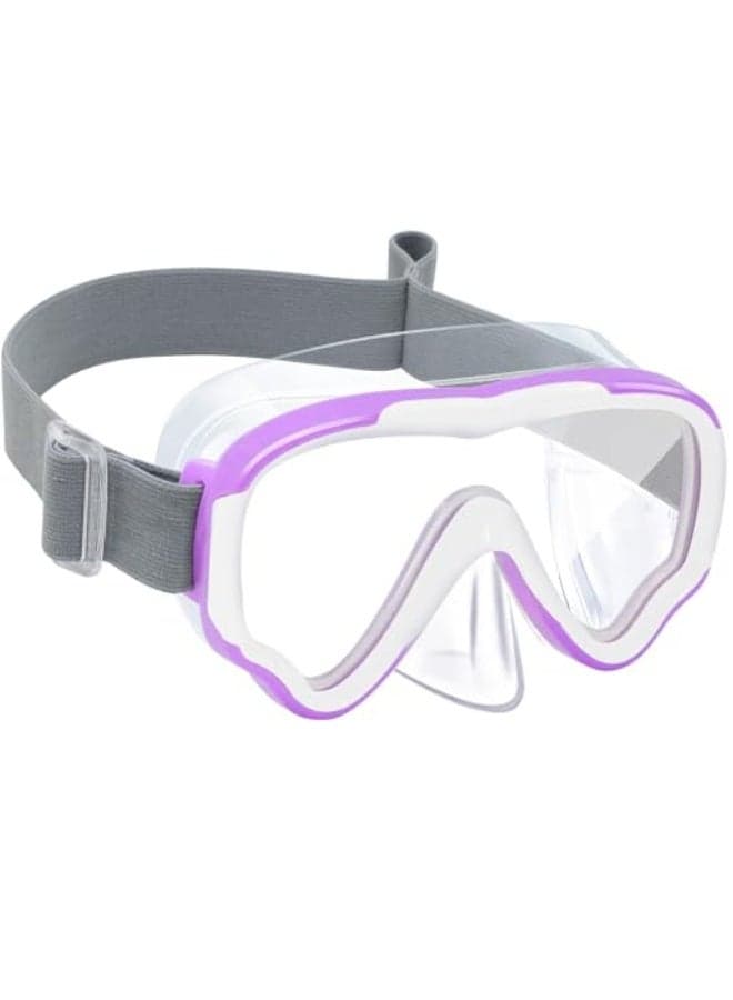 KASTWAVE Kids-Goggles with Nose Cover, Diving Mask Elastic Fabric Strap Anti Fog Anti Shattered Lens for Kids Swim Goggles