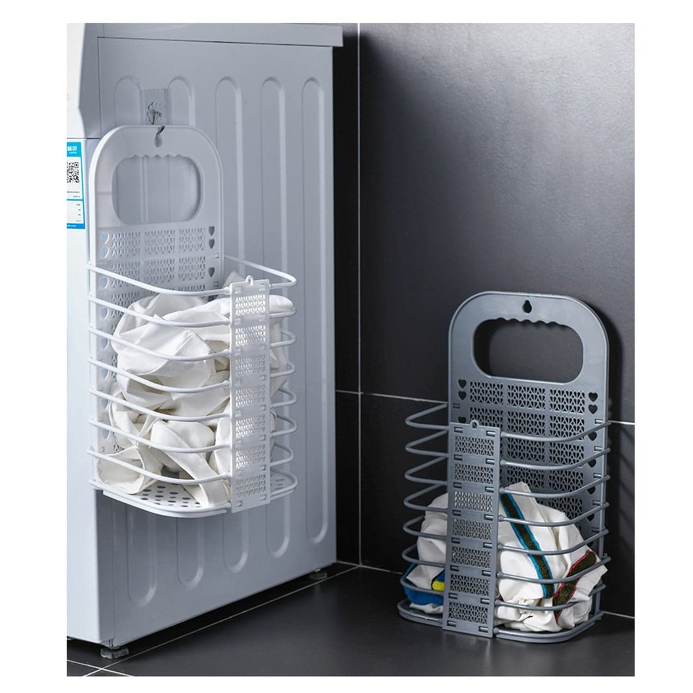 Laundry Baskets Folding Hampers Storage Basket Saving Space with Handle for Organizing Home Clothes, Towels and Toy, 1pcs