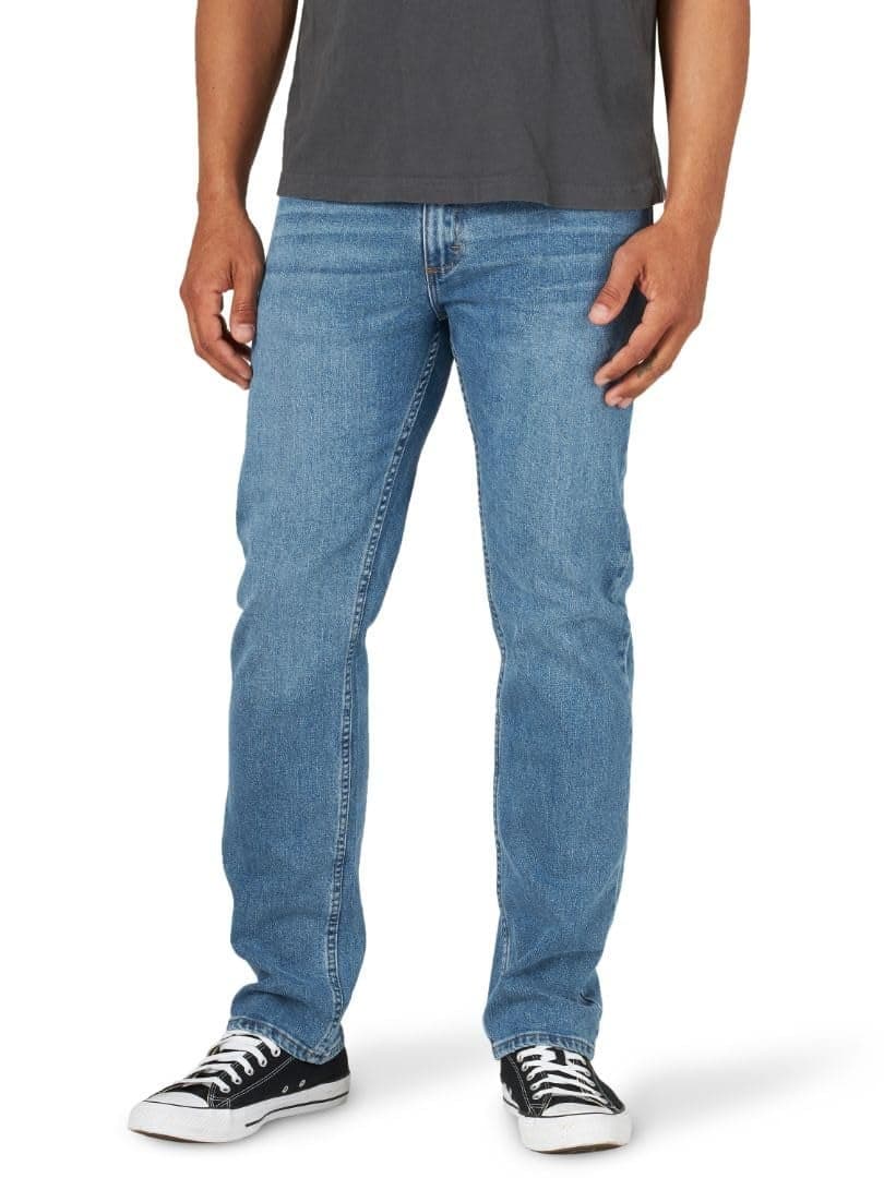 Wrangler Authentics Mens Regular Fit Comfort Flex Waist Jean Leon 34W x 30L