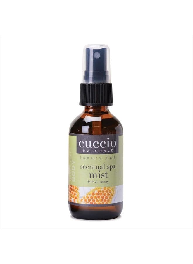 Naturale Scentual Spa Mist - Aromatic Spray - Soothes And Softens Skin - Radiant And Rejuvenated Skin - Promotes A Relaxed And Calm Mindset - Paraben Free - Milk And Honey - 2 Oz