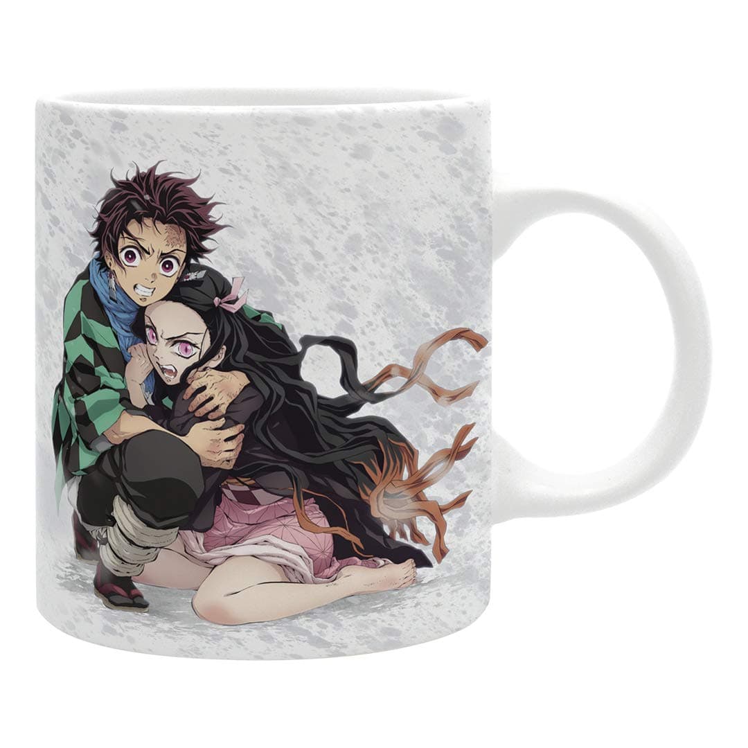 ABYSTYLE Demon Slayer coffee mug ceraminc anime mug Anime gifts for men novelty coffee mug 1116 oz Tanjiro Nezuko