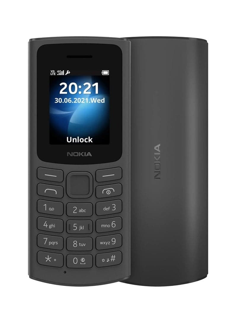 105 4G Dual SIM Black / Charcoal - Middle East Version