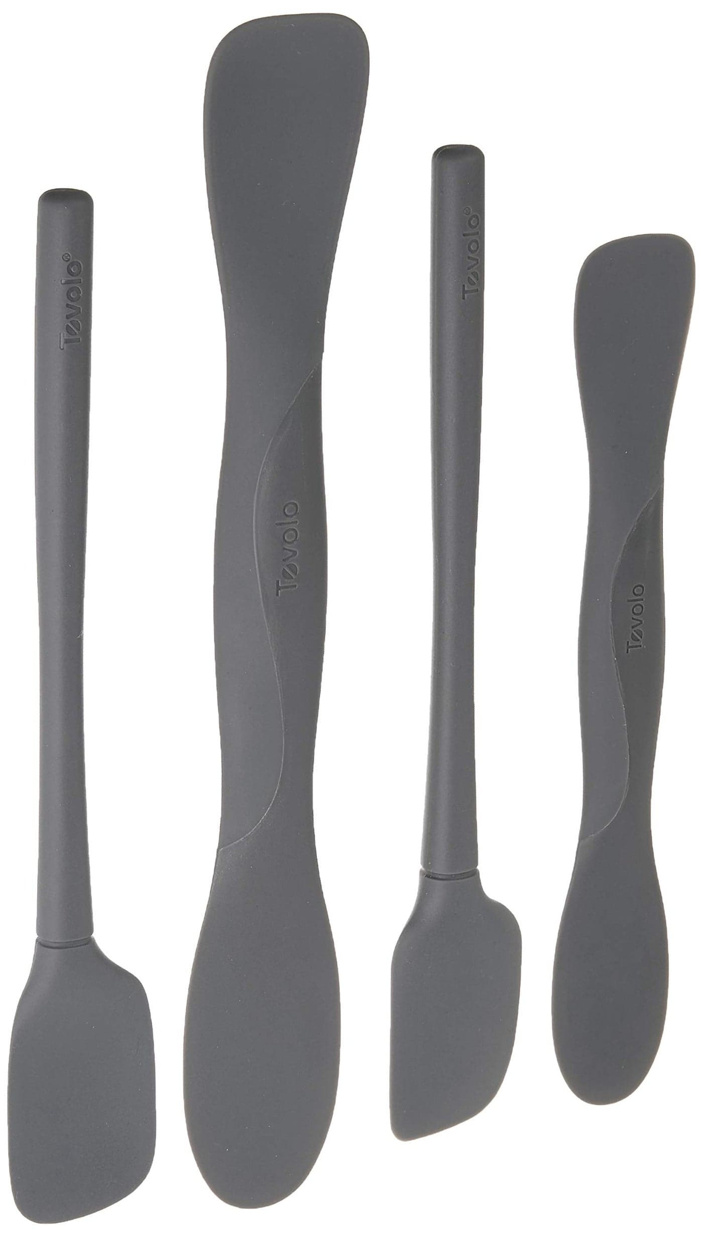 Tovolo All Silicone Mini Tool Set, Charcoal - Set of 4