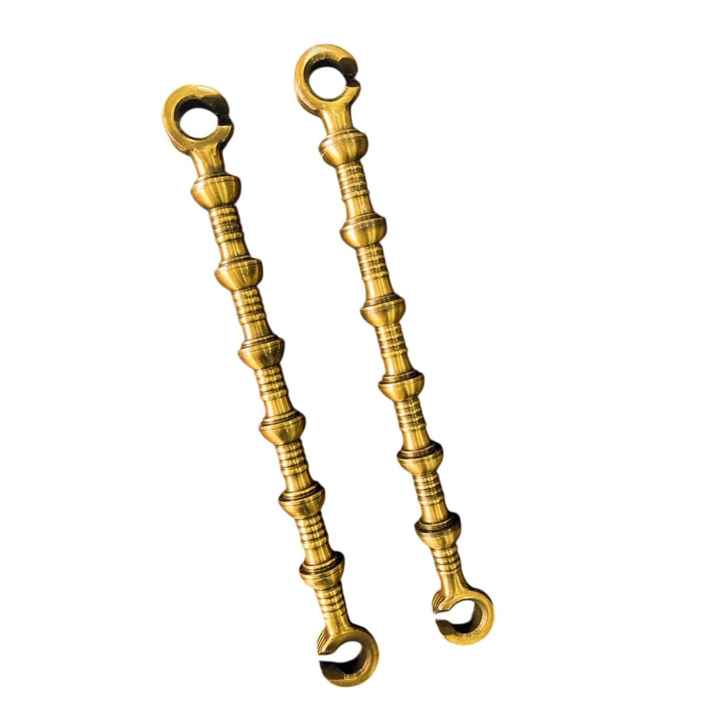 TRENDY CREATION HUB Brass Jhula Swing Chain Hammock Swing for Adult Antique Gold 7 Feet Set of 1 Varam Design