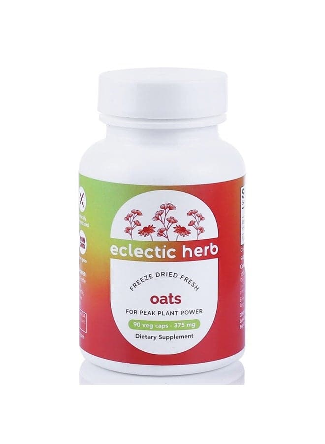 Eclectic Institute Raw Fresh Freeze-Dried Non-GMO Oats | 90 CT (375 mg)