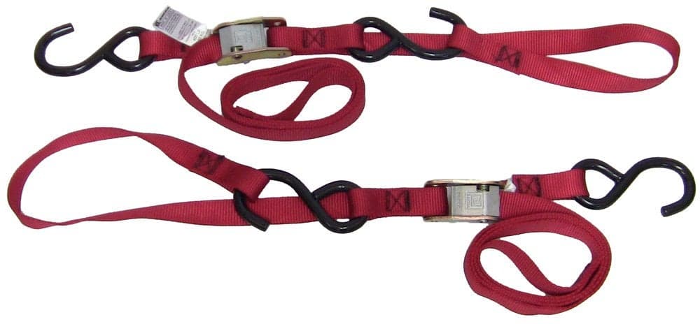 Ancra 493801002 Red Integra Soft Hook Cam Buckle Tie Down 4 Pack
