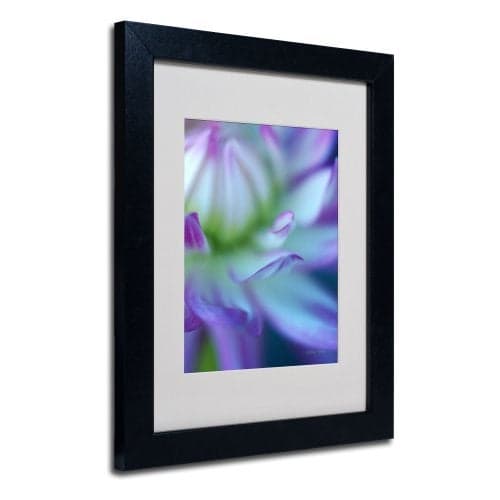 Trademark Fine Art The Color Purple by Kathy Yates Matted Framed Art with Black Frame, 11 by 14-Inch