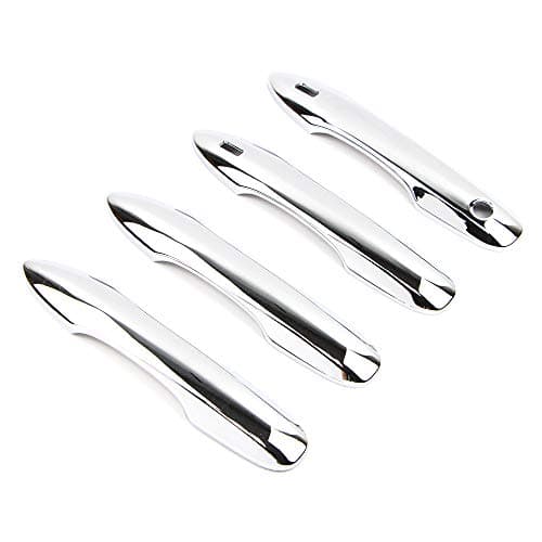 Dreamseek 4Pcs 4 Door Handle Protector Cover for Toyota Camry 2018-2022 Exterior ABS Molding Trim w/Smart Keyhole (Chrome Plated)